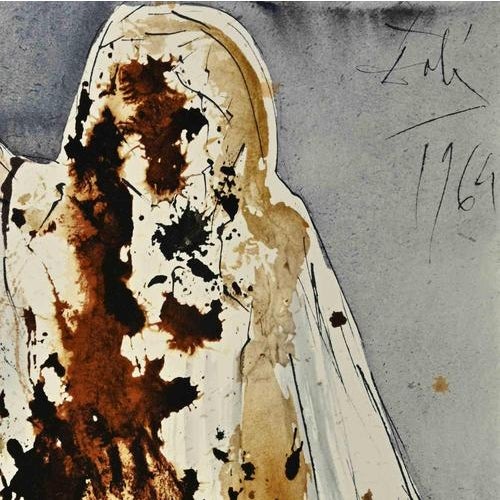 Holy Bible - Lazare, Veni Foras is Color lithograph on heavy rag paper realized in 1964. It is part of Biblia Sacra...