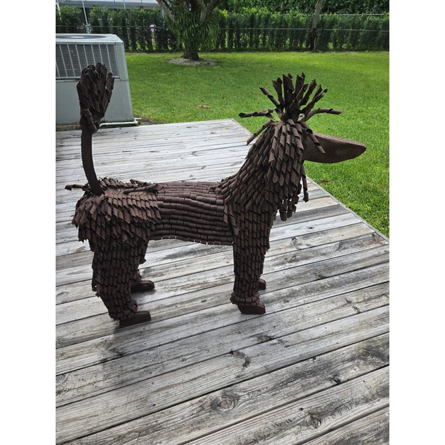 Metal Keith Bradley Poodle Metal Sculpture Unsigned For Sale - Image 7 of 7