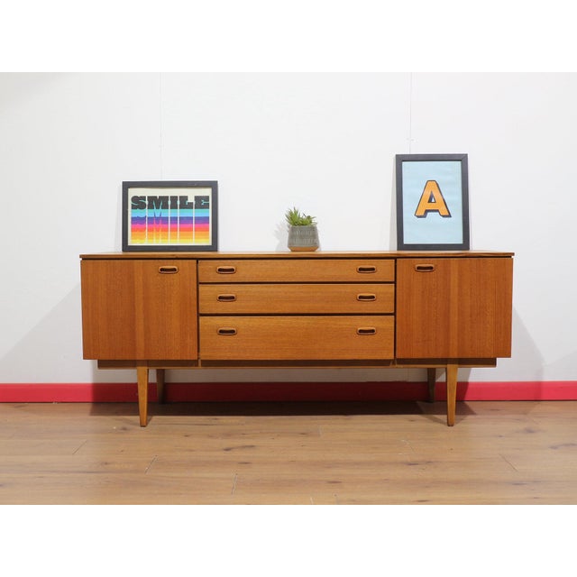 Mid 20th Century Mid Century Modern Vintage Teak Credenza Sideboard by Nathan Danish Style For Sale - Image 5 of 15