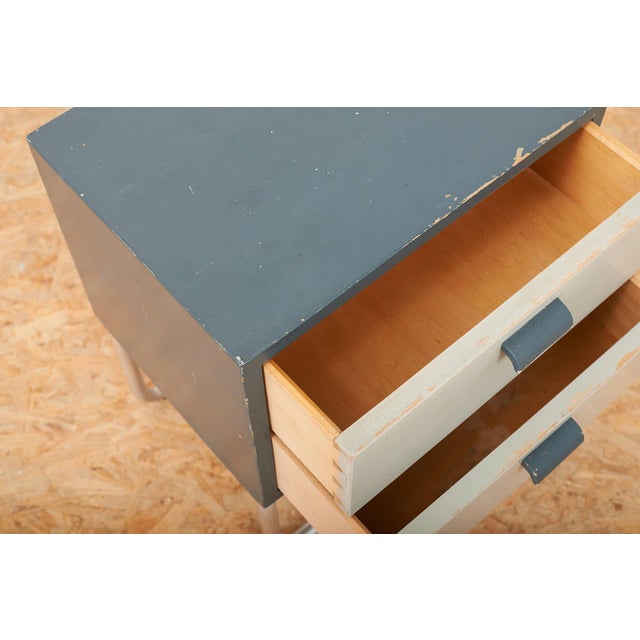 Nightstand with Aluminum Round Tube Frame For Sale - Image 6 of 12