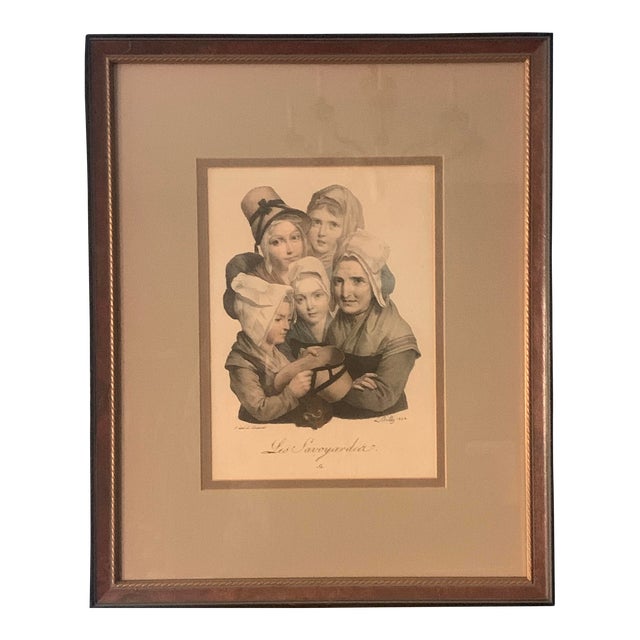 19th Century "Les Savoyardes (The Ladies of Savoy)" Louis Léopold Boilly No. 51 Print, Framed For Sale