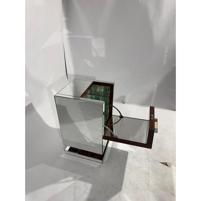 Art Deco Mirrored Cocktail Cabinet Bar, 1930 For Sale - Image 12 of 14