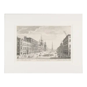 View of the Palazzo Pamphili and Piazza Navona in Rome by Le Geuy, 1767