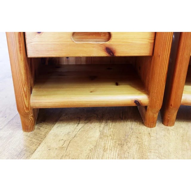 Tan Bedside Tables by Rainer Daumiller, 1960s, Set of 2 For Sale - Image 8 of 13