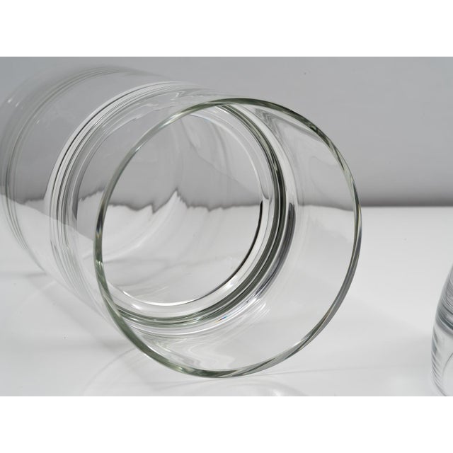 1970s Set of Two Clear Blown Glass Incalmo Vases by Barbini Murano, 1970s For Sale - Image 5 of 10