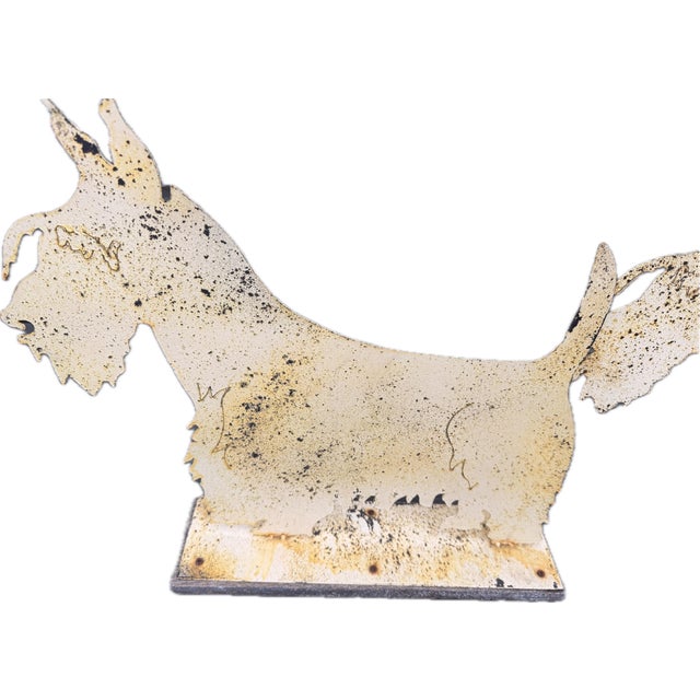 1980s 1980s 2 Metal Scottish Terrier Dog Sculptures For Sale - Image 5 of 8