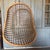 Wood Mid-Century Modern Hanging Bamboo and Rattan Egg Chair For Sale - Image 7 of 11