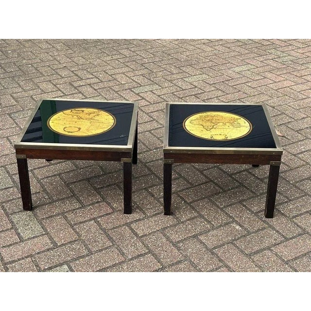 Vintage Brass Side Tables, Set of 2 For Sale - Image 4 of 13
