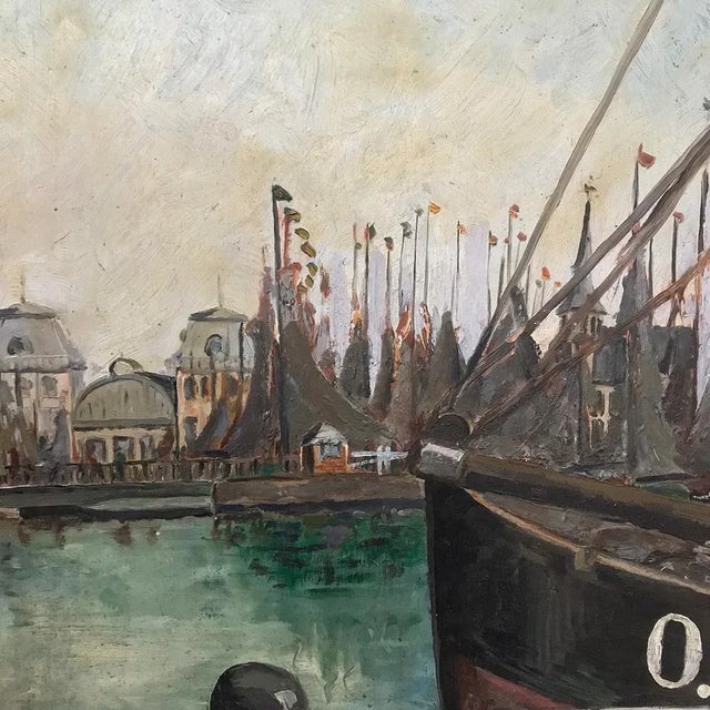 Antique Framed Oil Painting on Board by Windel For Sale - Image 11 of 12