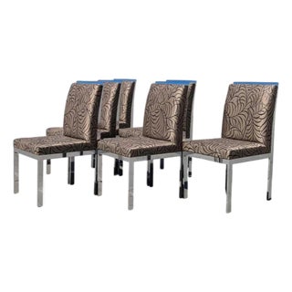 Vintage Dia Chrome Dining Chairs, Set of Six, Mid-Century For Sale