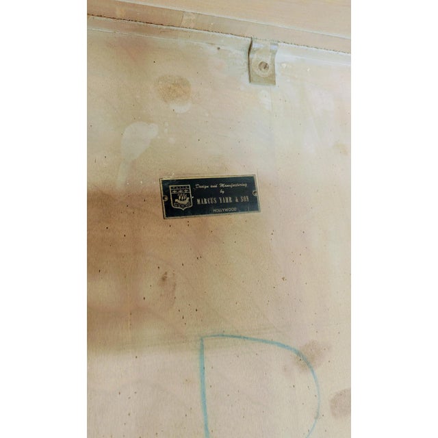 Vintage Angled Mahogany Coffee Table by Marcus Yahr & Son For Sale - Image 9 of 12