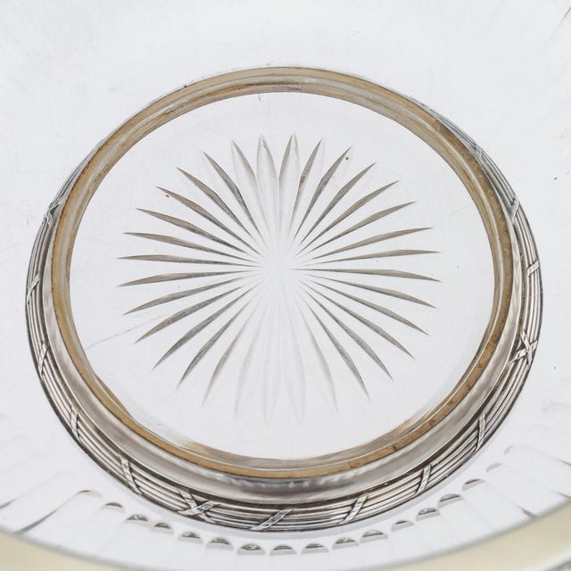 20th Century French Empire Solid Silver & Glass Bowl, Paris, 1900s For Sale - Image 11 of 13
