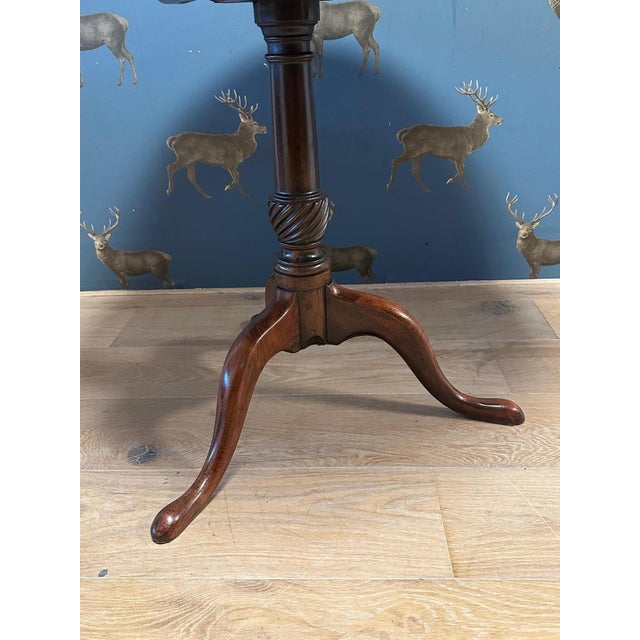 Tilt Top Table in Mahogany For Sale - Image 6 of 9