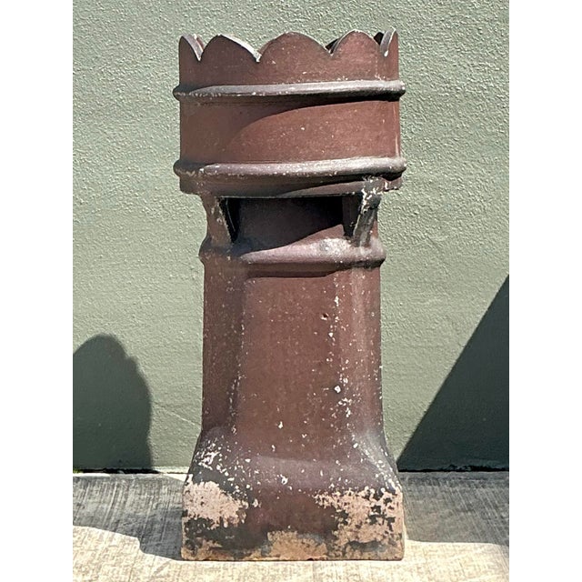 Vintage Salt Glazed Chimney Cap For Sale - Image 10 of 12