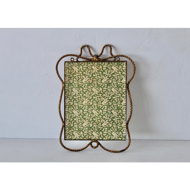 Vintage Italian Style Regency Gilt Twisted Rope and Tassel Wall Mirror For Sale - Image 14 of 14