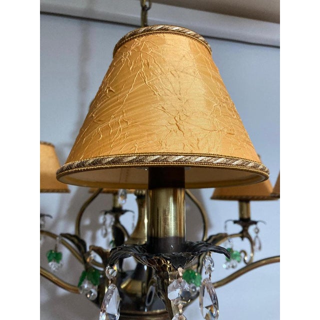 Art Nouveau Chandelier, 1990s For Sale - Image 10 of 11