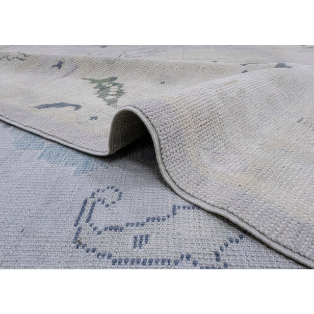 Textile Turkish Oushak Rug 8' x 10' For Sale - Image 7 of 8