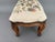 1940s French Provincial Fruitwood Needle War Tapestry Footstool For Sale - Image 4 of 6