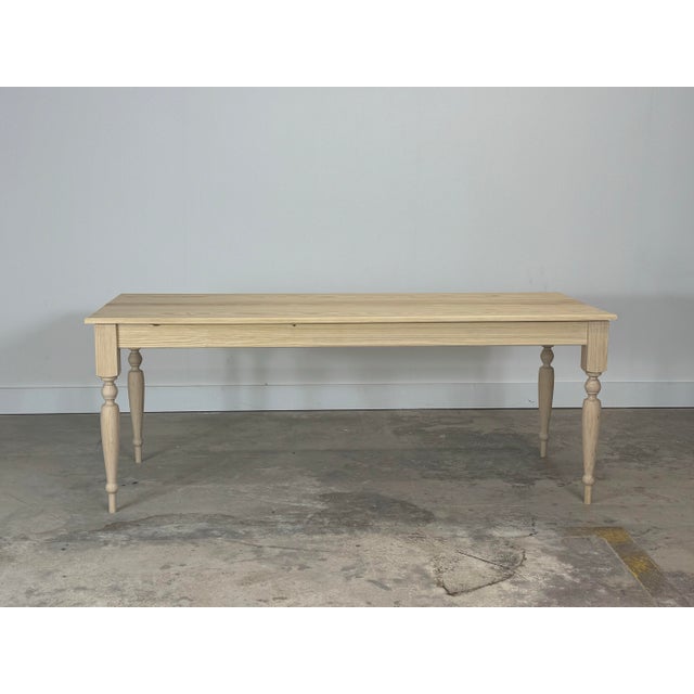 French Pine French Harvest Table For Sale - Image 3 of 6