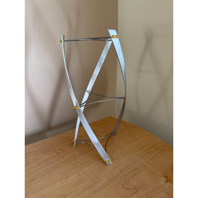 Signed 1999 Bruce R. MacDonald Triple Helix Sculpture For Sale - Image 4 of 9