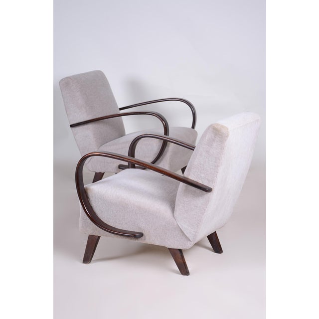 Czech Art Deco Model C Armchairs by J. Halabala for Up Závody, 1930s, Set of 2 For Sale - Image 14 of 15