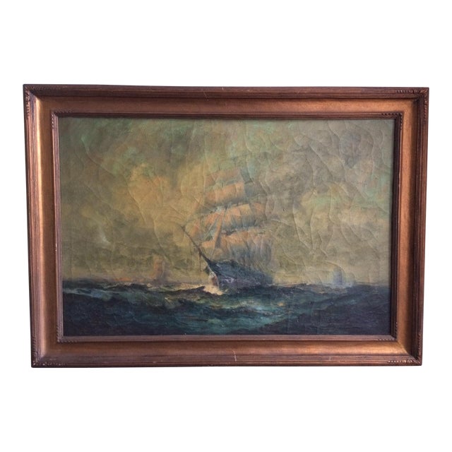 Nautical Original Oil Painting Chairish