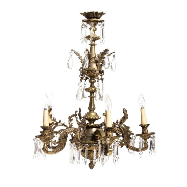 Ceiling Lamp in Bronze, Europe, 20th Century For Sale - Image 6 of 6