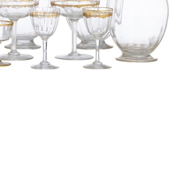 Glass and Crystal Glassware Service, Set of 57 For Sale - Image 5 of 6