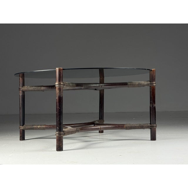 Vintage Rattan Coffee Table For Sale - Image 9 of 15