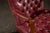 Late 20th Century Pair of Tufted Leather Round-Back Dining Chairs in Burgundy For Sale - Image 11 of 12
