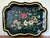 Black 1980s Hand-Painted Tole Tray, Signed For Sale - Image 8 of 8