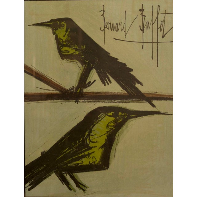 Bernard Buffet Bernard Buffet, Bird Composition, Lithograph, C. 1960s For Sale - Image 4 of 5