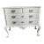 Mid 20th Century Portuguese Dom João v Attributed White Lacquered Dresser | Baroque Rococo Influence | Gold Brass Hardware For Sale