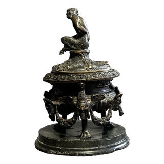 Inkwell in the style of Severo Calzetta Da Ravenna For Sale