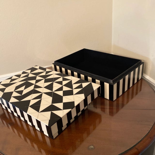 Art Deco Style Geometrical Nesting Box- a Pair For Sale In Atlanta - Image 6 of 8