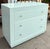 Modern Designer Blue Glass Chest of Drawers Commode Nightstand.