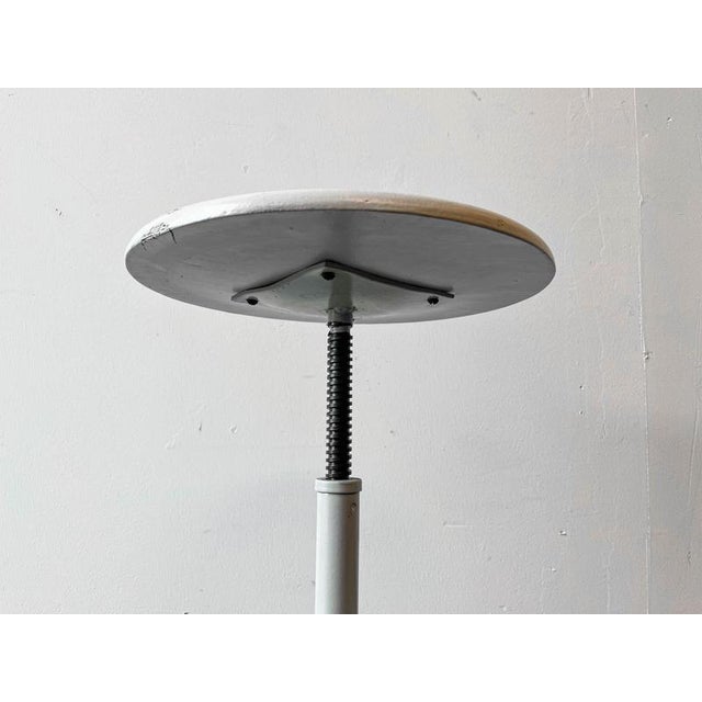 Industrial Stool in White For Sale - Image 12 of 18