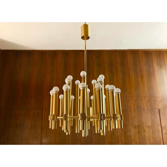 Vintage Sputnik Chandelier by Angelo Brotto for Esperia For Sale - Image 12 of 13