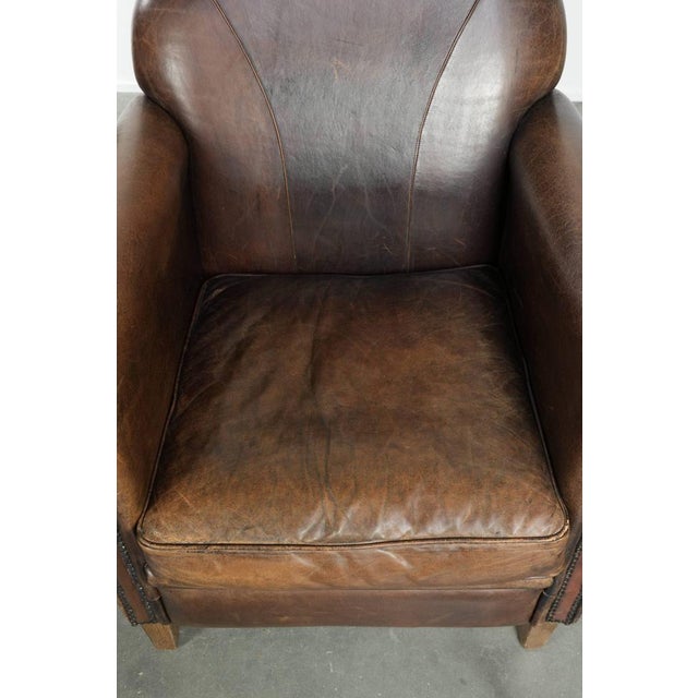 Club Chairs in Sheepskin Leather, Set of 2 For Sale - Image 6 of 14