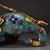 Pair of Antique Gilt Cloisonné Guardian Lion Figurines, 2000g Total For Sale In Los Angeles - Image 6 of 8