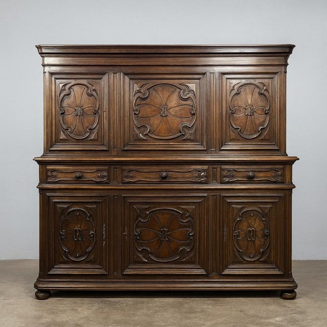 Renaissance Puce Walnut Sideboard For Sale - Image 5 of 5