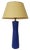 Mid-Century Marine Blue Table Lamp, 1970s For Sale