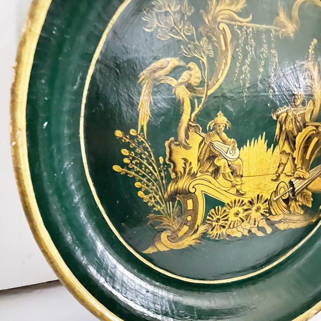 Antique Papier-Mâché Tray For Sale - Image 9 of 12