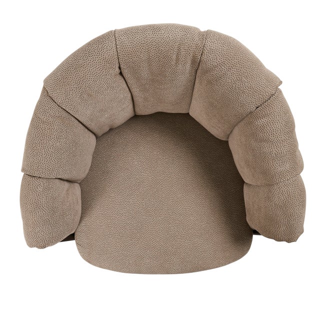 Schumacher Puffin Dining Chair, Titanio, Upholstered in Stingray Schumacher Performance Fabric For Sale - Image 4 of 6