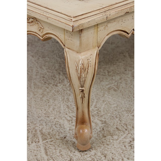 Vintage Louis XV White Painted Coffee Table For Sale - Image 11 of 11