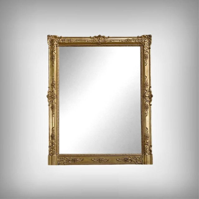19th Century Restoration Gilded Wood Mirror For Sale - Image 15 of 15