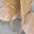 1980s Vintage Venetian Grotto Style Carved Wood Palm Leaf Dining Chairs Set of 4 For Sale - Image 5 of 18