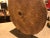 Antique Mill Stone Sculpture Mounted on a Metal Stand For Sale - Image 4 of 7