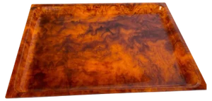 Mid-Century Faux Tortoise Shell Tray in the style of Christian Dior, 1970s
