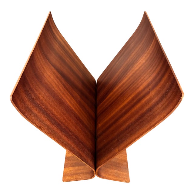 1980s Paul Rowan UmbraModern Bentwood Magazine Rack by Paul Rowan for Umbra For Sale